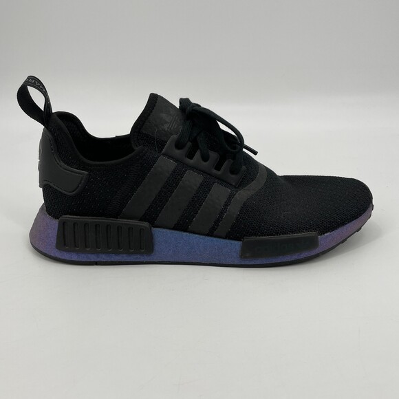 ADIDAS NM_R1 Boost Blue Metallic and Black Shoes Size 11 - Picture 1 of 11
